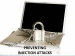 Injection attacks