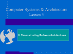 Computer Systems & Architecture Lesson 4