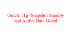 Oracle 11g -Snapshot Standby and Active Data Guard - oracle-info