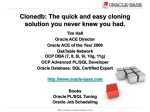Clonedb - New Zealand Oracle Users Group