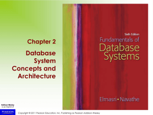 Database System Concepts and Architecture