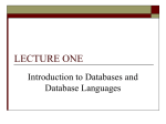 LECTURE_ONE_Introduction_to_databases