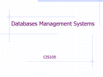Chapter 10: Databases & Information Management