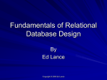 Fundamentals of Relational Database Design