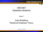 Detailed Data Modelling