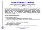 Data Management in Geodise