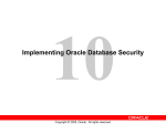 Oracle Database 10g: Administration Workshop I