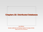 Chapter 22: Distribute Databases