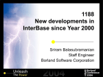 1188 Development of InterBase since year 2000