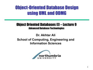 Database Design using UML