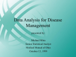 Data Analysis for Disease Management
