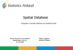 The integrated use of spatial database and statistical data