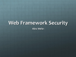 Web Framework Security