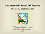 South NM Land Links Project - New Mexico State University