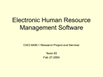 Electronic Human Resource Management Software