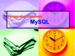 Internet Programming MySQL