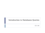 Introduction to Oracle - UWEC Computer Science Department