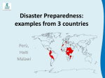 Disaster preparedness: 3 countries , 3 strategies