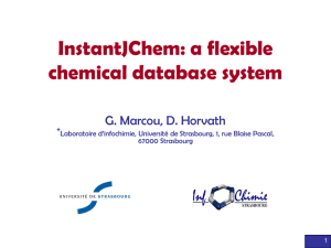 InstantJChem: a flexible chemical database system