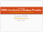 Introduction to Database Principles http://cbb.sjtu.edu.cn