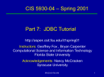 CIS6930: CGI and Servlets