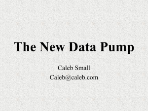 The New Data Pump - NOCOUG - Northern California Oracle