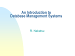 Principles of Database Design