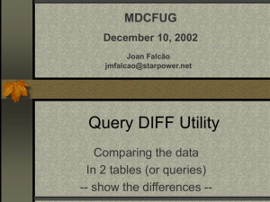Query DIFF Utility
