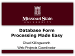 Database Form Processing Made Easy
