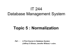 IT 244 Database Management System - TIHE