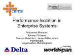 Performance Isolation in Enterprise Systems