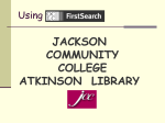 Using OCLC FirstSearch