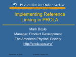 Implementing Reference Linking