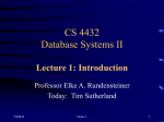 Lecture 1 for CS4432