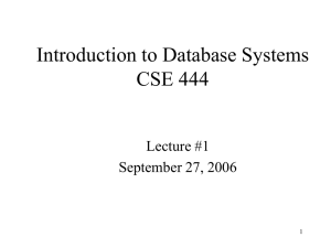 Introduction to Database Systems