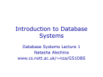 Introduction to Database Systems