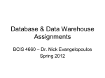 Database & Data Warehouse Assignments