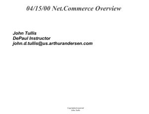 04/15/00 Net.Commerce Overview