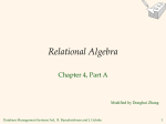 Chp4: Relational Algebra
