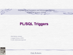 PL/SQL Triggers - Department of Computer and Information Science