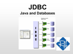 JDBC Presentation