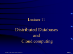 Distributed Databases - School of Information and Communication