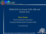 MEDLINE in Oracle XML