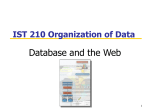 IST 210 Organization of Data