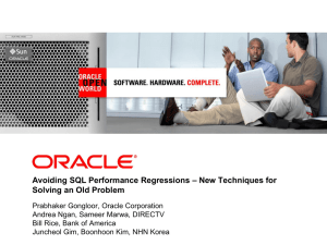 Avoiding SQL Performance Regressions - Oracle DBA