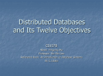 Distributed Databases yingying