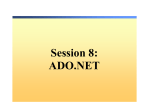 Basics of ADO.NET