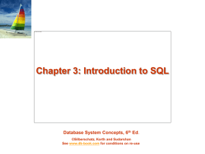 Introduction to SQL