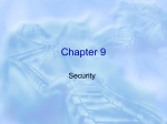 Chapter 9- security