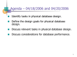 Physical Database Design Presentation